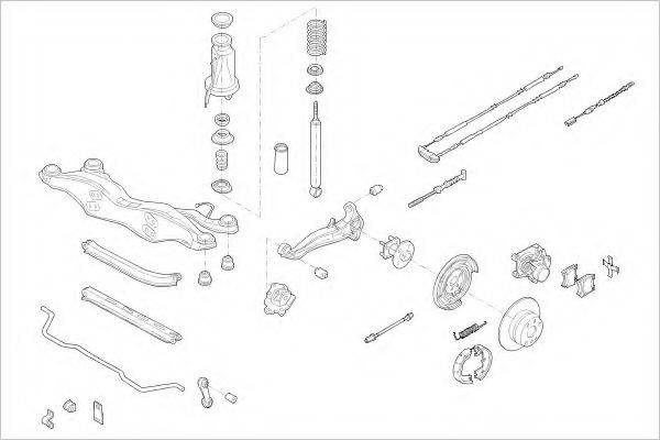 DELPHI OPEL15884R Підвіска колеса