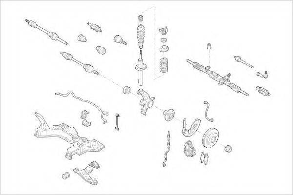 DELPHI FORD09639F Підвіска колеса