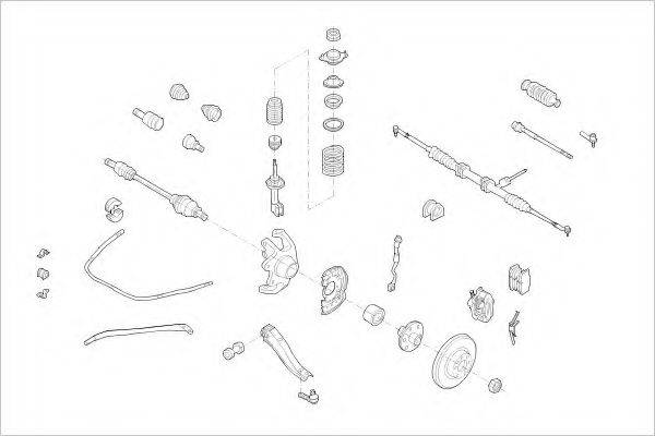 DELPHI OPEL00544F Підвіска колеса