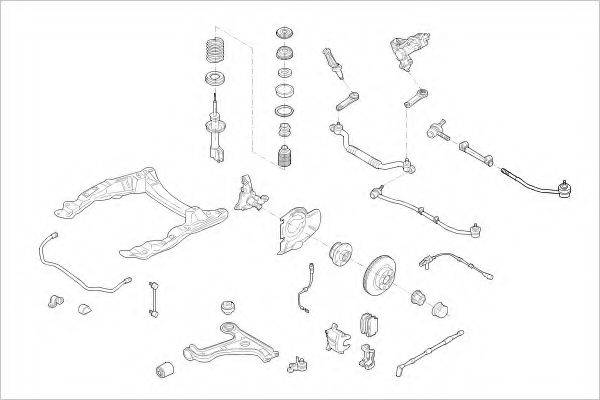 DELPHI OPEL16255F Підвіска колеса