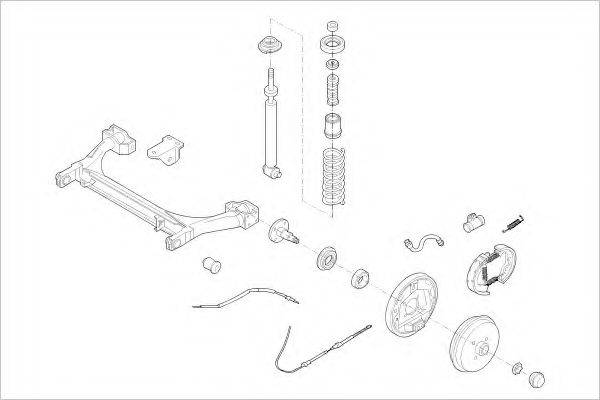 DELPHI VW08045R Підвіска колеса