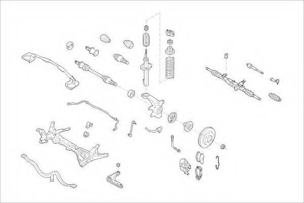 DELPHI FORD05188F Підвіска колеса