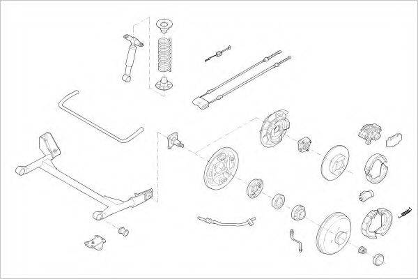 DELPHI FORD12383R Підвіска колеса