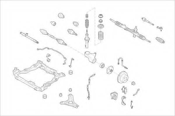 DELPHI FORD05822F Підвіска колеса