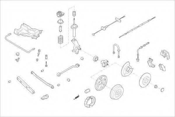 DELPHI FORD05820R Підвіска колеса