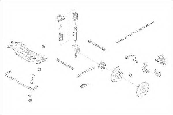 DELPHI FORD16453R Підвіска колеса