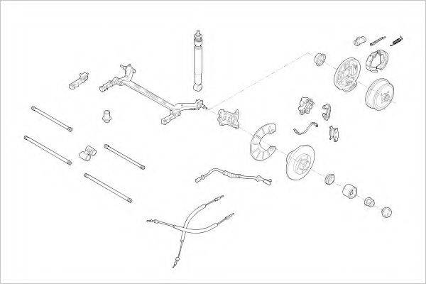 DELPHI RENA04798R Підвіска колеса