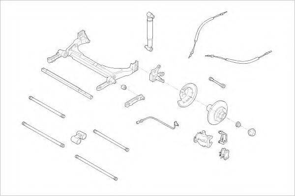 DELPHI RENA15769R Підвіска колеса