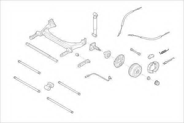 DELPHI RENA05657R Підвіска колеса