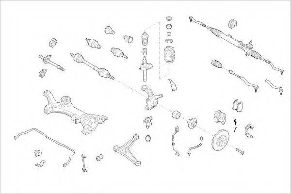 DELPHI FORD04714F Підвіска колеса