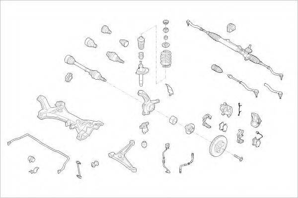 DELPHI FORD14796F Підвіска колеса