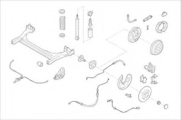 DELPHI SKOD15584R Підвіска колеса