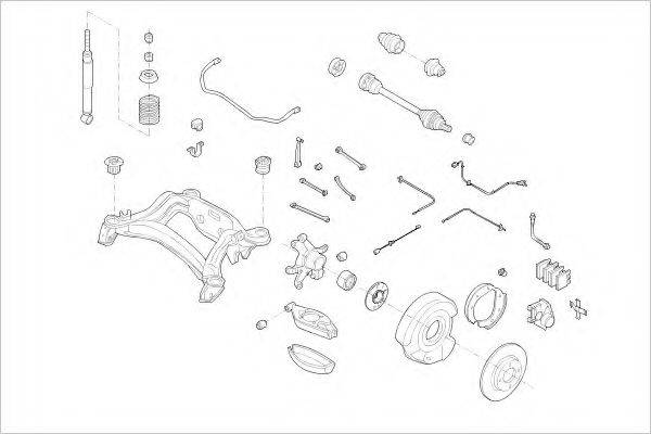 DELPHI MERC00348R Підвіска колеса