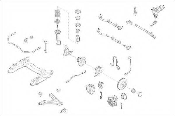 DELPHI OPEL01224F Підвіска колеса