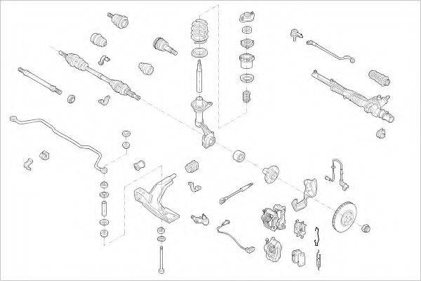 DELPHI OPEL00612F Підвіска колеса