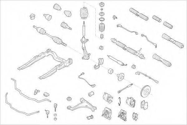 DELPHI OPEL01011F Підвіска колеса