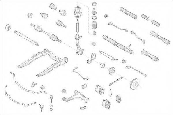 DELPHI OPEL07189F Підвіска колеса