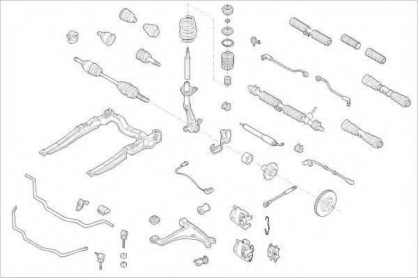 DELPHI OPEL01005F Підвіска колеса