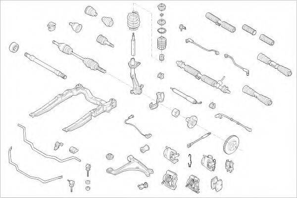 DELPHI OPEL01016F Підвіска колеса