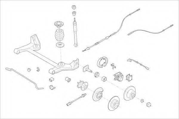 DELPHI OPEL03871R Підвіска колеса