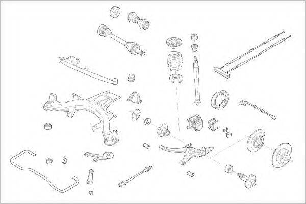 DELPHI OPEL07184R Підвіска колеса