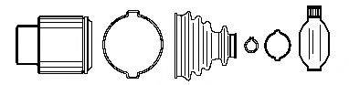 FARCOM 134505 Шарнірний комплект, приводний вал