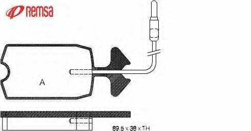 METZGER 1170697 Комплект гальмівних колодок, дискове гальмо