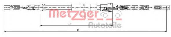 METZGER 107383 Трос, стоянкова гальмівна система