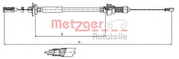 METZGER 11737 Тросик газу