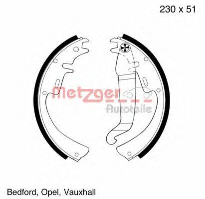 METZGER MG109 Комплект гальмівних колодок