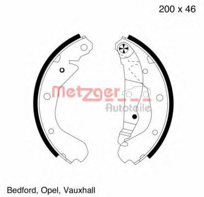 METZGER MG419 Комплект гальмівних колодок