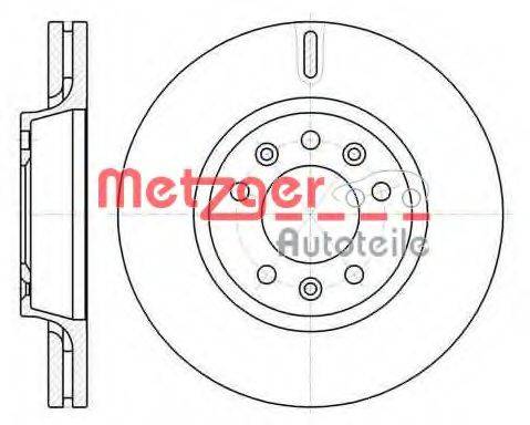 METZGER 6105210 гальмівний диск