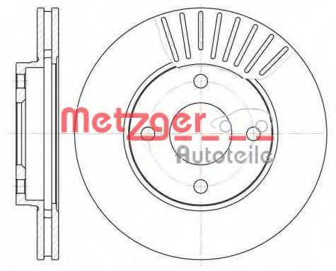 METZGER 657510 гальмівний диск