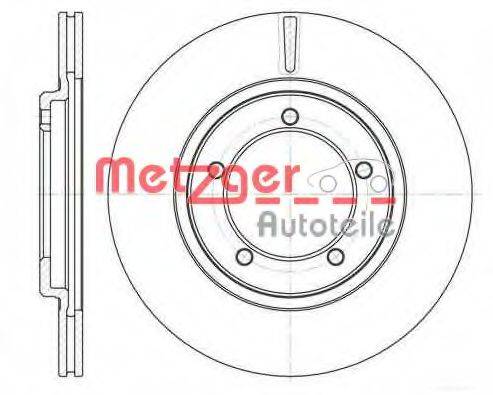 METZGER 6110703 гальмівний диск