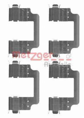 METZGER 1091728 Комплектуючі, колодки дискового гальма