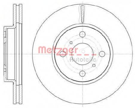 METZGER 6100510 гальмівний диск