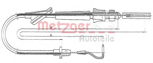 METZGER 100921 Тросик газу