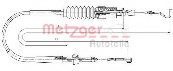 METZGER 144305 Тросик газу