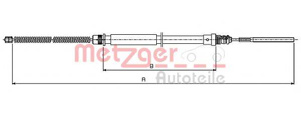 METZGER 4915 Трос, стоянкова гальмівна система