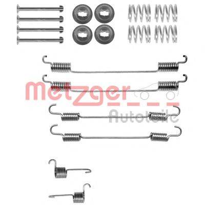 METZGER 1050021 Комплектуючі, гальмівна колодка