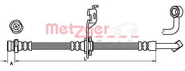 METZGER 4110452 Гальмівний шланг