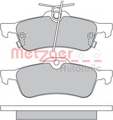 METZGER 1170247 Комплект гальмівних колодок, дискове гальмо