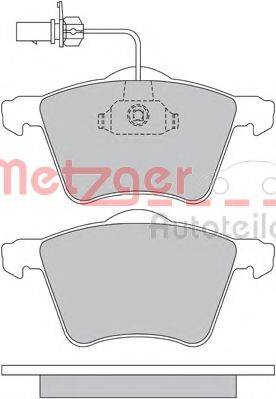 METZGER 1170261 Комплект гальмівних колодок, дискове гальмо