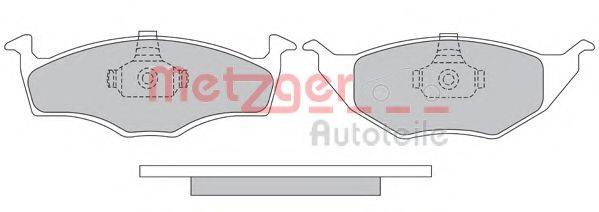 METZGER 1170498 Комплект гальмівних колодок, дискове гальмо