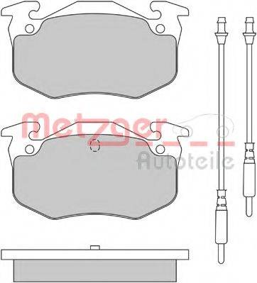 METZGER 1170624 Комплект гальмівних колодок, дискове гальмо
