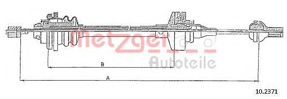 METZGER 102371 Трос, управління зчепленням