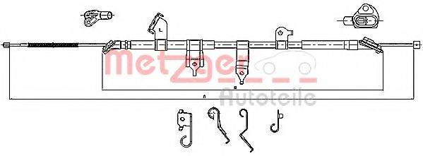 METZGER 171566 Трос, стоянкова гальмівна система