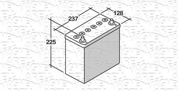 MAGNETI MARELLI 068045030050 Стартерна акумуляторна батарея; Стартерна акумуляторна батарея