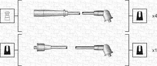 MAGNETI MARELLI 941318111185 Комплект дротів запалювання