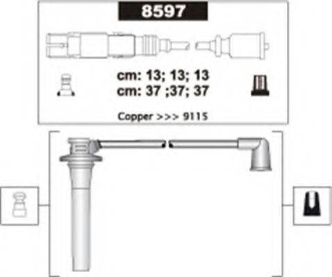 MAGNETI MARELLI 941318111303 Комплект дротів запалювання